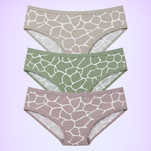 Cotton-Rich Mid-Waist Printed Hipster Panty For Women (Pack of 3)