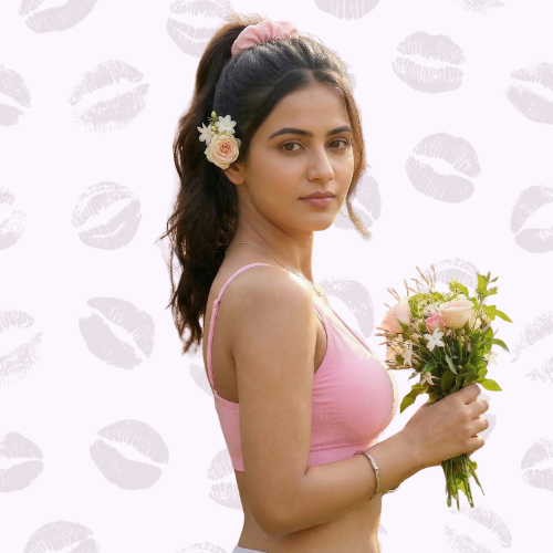 Spandex Full Coverage Solid Non-Padded Sports Bra For Women