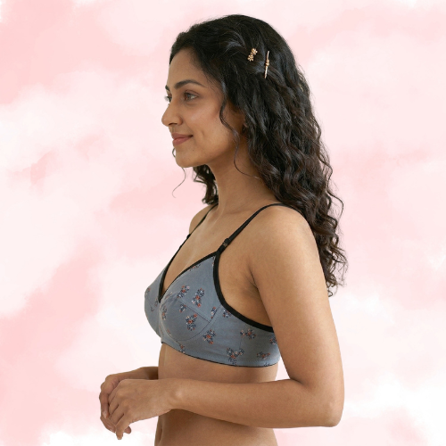 Cotton-Rich Non-Padded Full Coverage Everyday Bra for Women