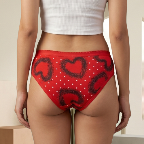 Cotton-Rich Mid-Waist Hipster Panty For Women