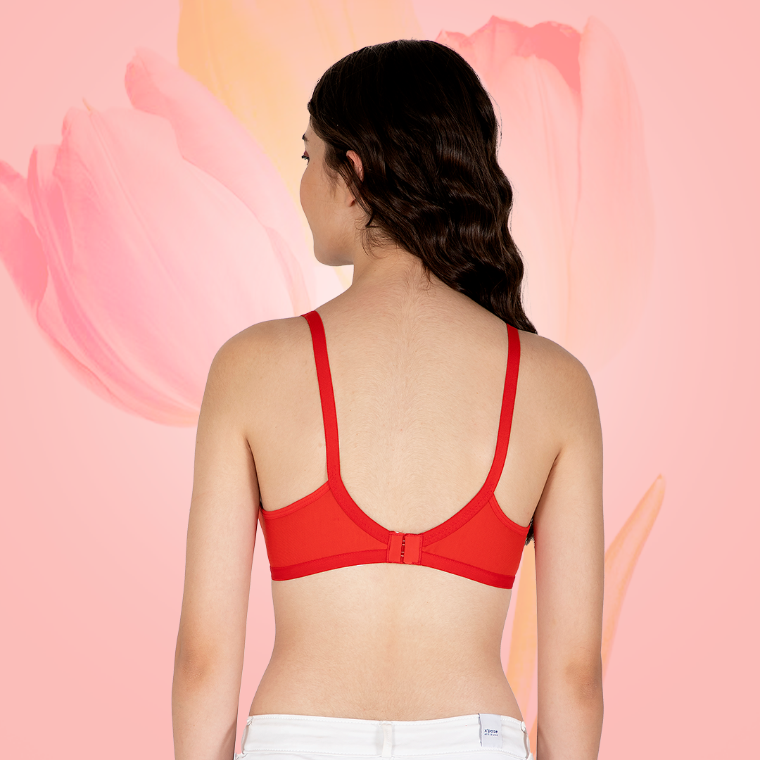 Cotton-Rich Non-Padded Full Coverage Everyday Bra for Women