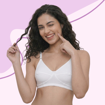 Cotton-Rich Non-Padded Full Coverage Everyday Bra for Women