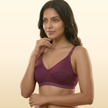 Cotton-Rich Non-Padded Full Coverage Everyday Bra for Women