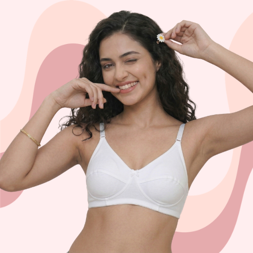 Cotton-Rich Non-Padded Full Coverage Everyday Bra for Women