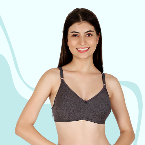 Cotton-Rich Non-Padded Full Coverage Everyday Bra for Women