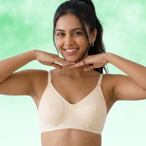Cotton-Rich Non-Padded Full Coverage Everyday Bra for Women
