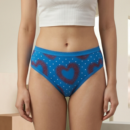 Cotton-Rich Mid-Waist Hipster Panty For Women