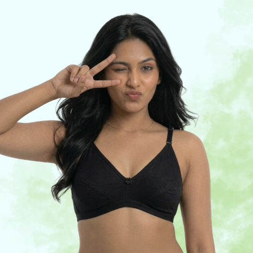 Cotton-Rich Non-Padded Full Coverage Everyday Bra for Women
