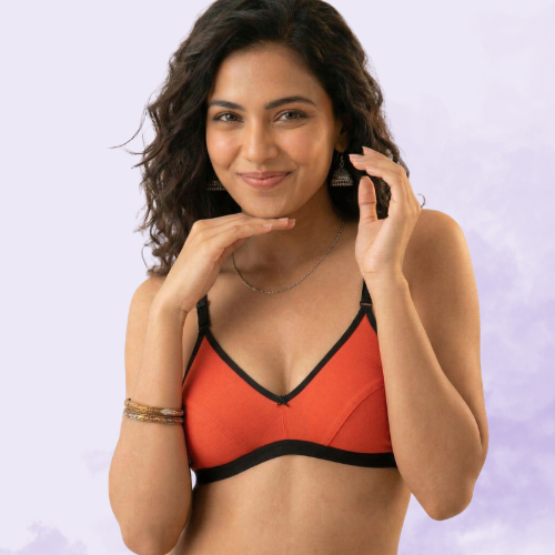 Cotton-Rich Non-Padded Full Coverage Everyday Bra for Women
