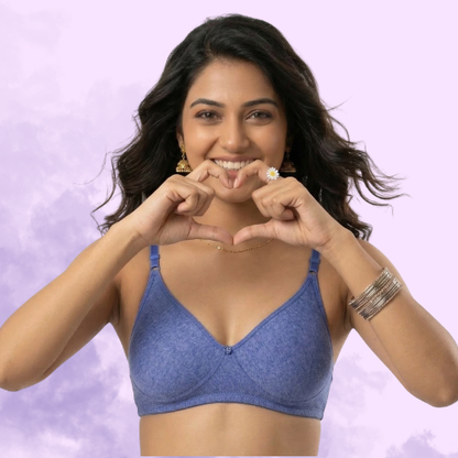 Cotton Rich Full Coverage Premium T-Shirt Bra For Women
