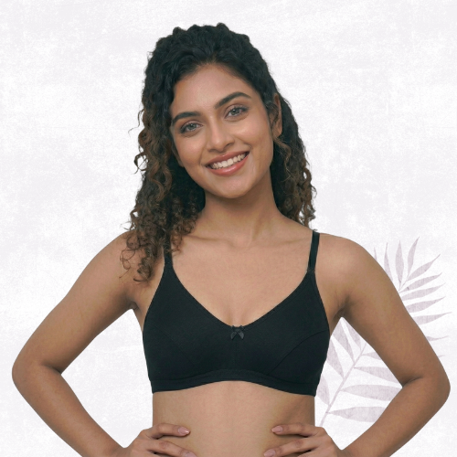 Cotton-Rich Non-Padded Full Coverage Everyday Bra for Women