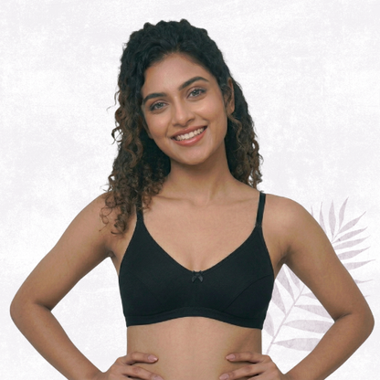 Cotton-Rich Non-Padded Full Coverage Everyday Bra for Women