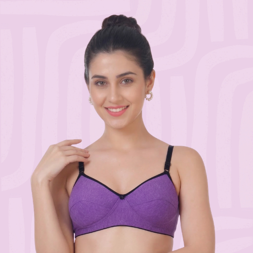 Cotton-Rich Lightly Padded Bra For Women