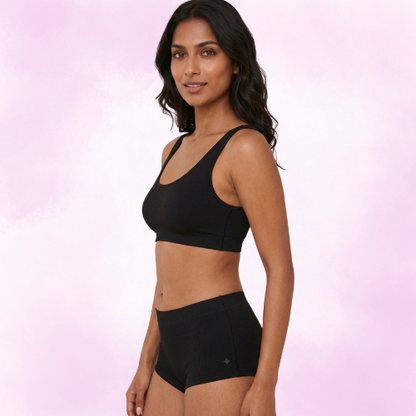 Cotton-Rich Full Coverage Everyday Lingerie Set For Women