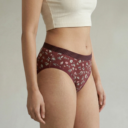 Cotton-Rich Low-Rise Printed Bikini Panty For Women