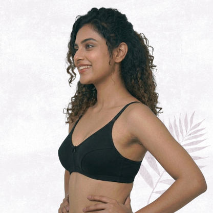 Cotton-Rich Non-Padded Full Coverage Everyday Bra for Women