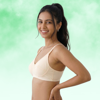 Cotton-Rich Non-Padded Full Coverage Everyday Bra for Women
