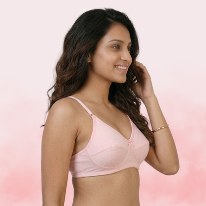 Cotton-Rich Non-Padded Full Coverage Everyday Bra for Women