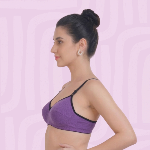 Cotton-Rich Lightly Padded Bra For Women