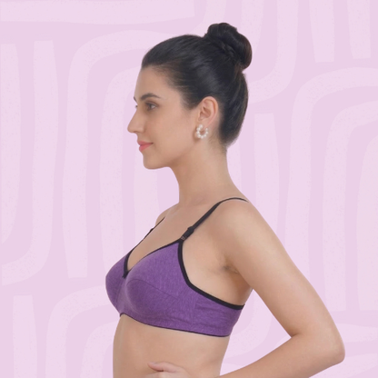 Cotton-Rich Lightly Padded Bra For Women
