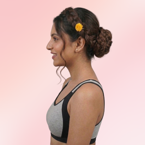 Cotton-Rich Full Coverage Sports Bra For Women
