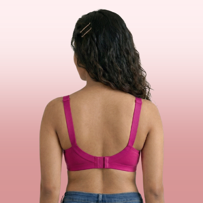 Cotton-Rich Non-Padded Full Coverage Everyday Bra for Women