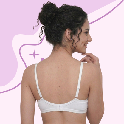 Cotton-Rich Non-Padded Full Coverage Everyday Bra for Women