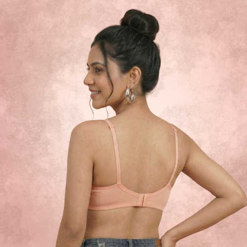 Cotton Rich Non-Padded Full Coverage Everyday Bra for Women