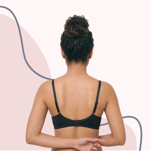 Cotton-Rich Full Coverage Solid Lightly Padded Bra For Women