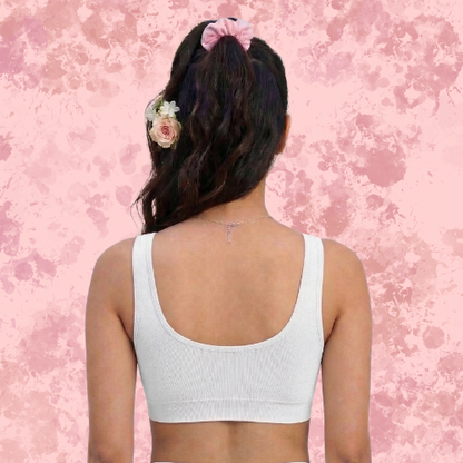 Spandex Full Coverage Solid Non-Padded Sports Bra For Women