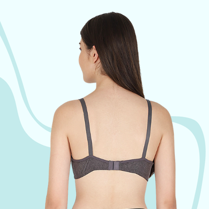Cotton-Rich Non-Padded Full Coverage Everyday Bra for Women