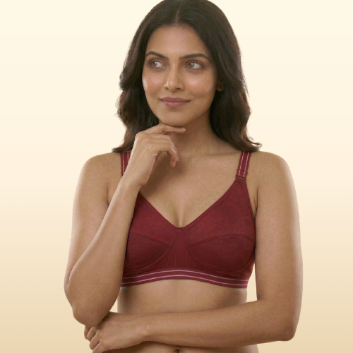 Cotton-Rich Non-Padded Full Coverage Everyday Bra for Women