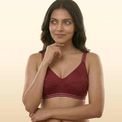Cotton-Rich Non-Padded Full Coverage Everyday Bra for Women