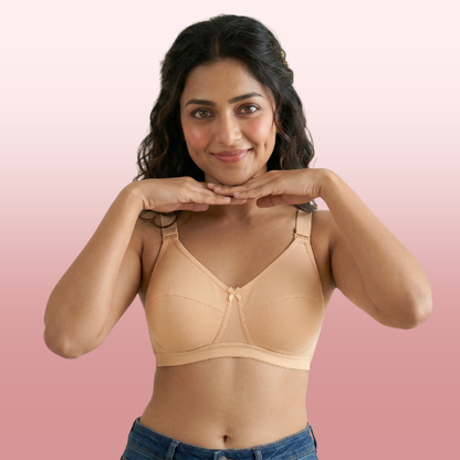 Cotton-Rich Non-Padded Full Coverage Everyday Bra for Women