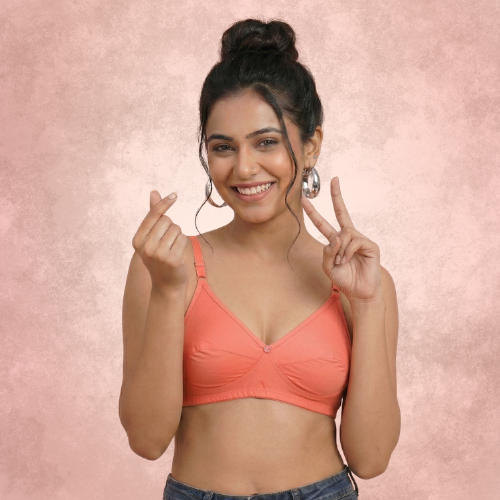 Cotton Rich Non-Padded Full Coverage Everyday Bra for Women