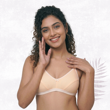 Cotton-Rich Non-Padded Full Coverage Everyday Bra for Women