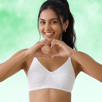 Cotton-Rich Non-Padded Full Coverage Everyday Bra for Women