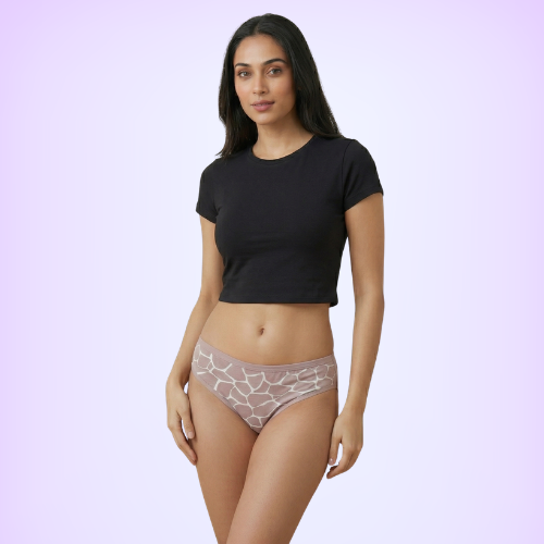 Cotton-Rich Mid-Waist Printed Hipster Panty For Women (Pack of 3)