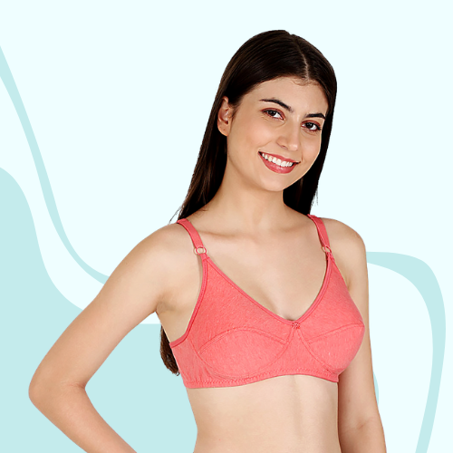 Cotton-Rich Non-Padded Full Coverage Everyday Bra for Women
