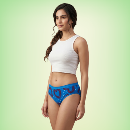 Cotton-Rich Mid-Waist Hipster Panty For Women (Pack of 3)