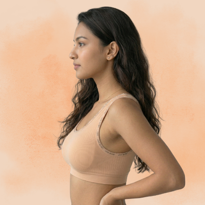 Lycra Full Coverage Padded Sports Bra for Women