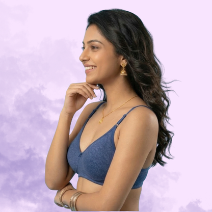 Cotton Rich Full Coverage Premium T-Shirt Bra For Women
