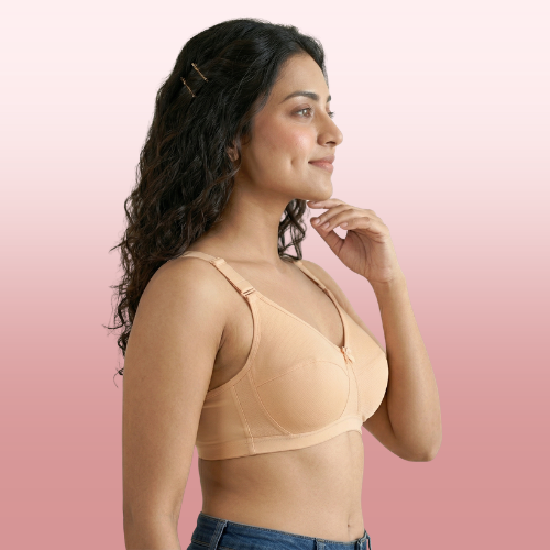 Cotton-Rich Non-Padded Full Coverage Everyday Bra for Women