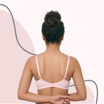Cotton-Rich Full Coverage Solid Lightly Padded Bra For Women