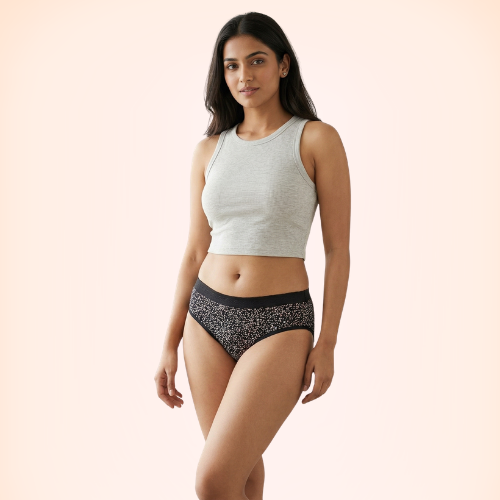 Cotton-Rich Mid-Rise Printed Bikini Panty For Women (Pack of 3)