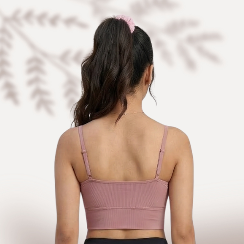 Cotton-Rich Full Coverage Padded Sports Bra For Women