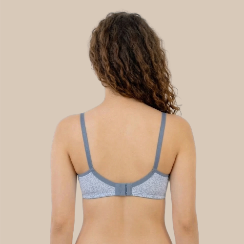Cotton-Rich Full Coverage Printed Padded Bra For Women