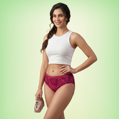 Cotton-Rich Mid-Waist Hipster Panty For Women (Pack of 3)