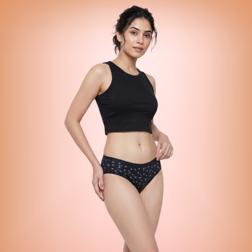 Cotton-Rich Low-Waist Printed Hipster Panty For Women (Pack of 3)