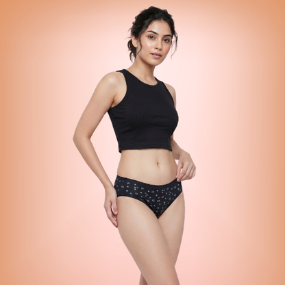 Cotton-Rich Low-Waist Printed Hipster Panty For Women (Pack of 3)